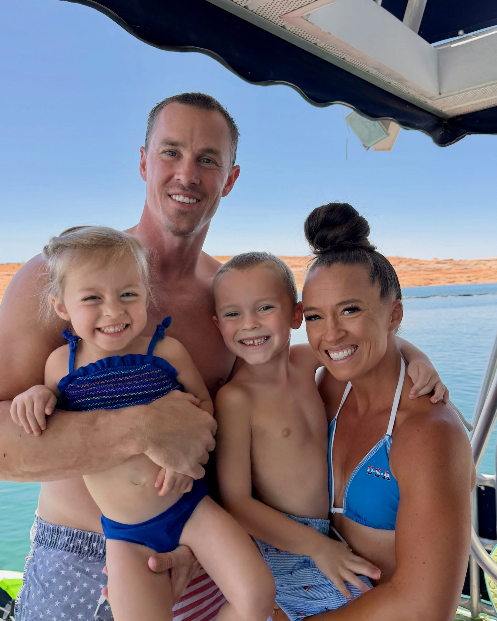 Linked all our fits from lake Powell!!

Some traditions are worth keeping forever. 🤍

I’ve spent summers at Lake Powell since I was a little girl, and now seeing my kids laugh, explore, and fall in love with this place too is something I can’t even put into words.

So grateful for another year of memories with the people I love most. ☀️🌊
. 
. 
. 
. 
. 

#familytime❤️ #lakepowell #memories #lakedays #fitfamily