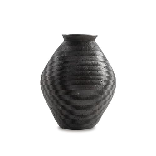 Signature Design by Ashley Hannela 17" Modern Distressed Polyresin Vase, Antique Brown | Amazon (US)
