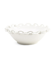 Made In Italy 16.5in Ceramic Chain Edge Bowl | Global Home | Marshalls | Marshalls