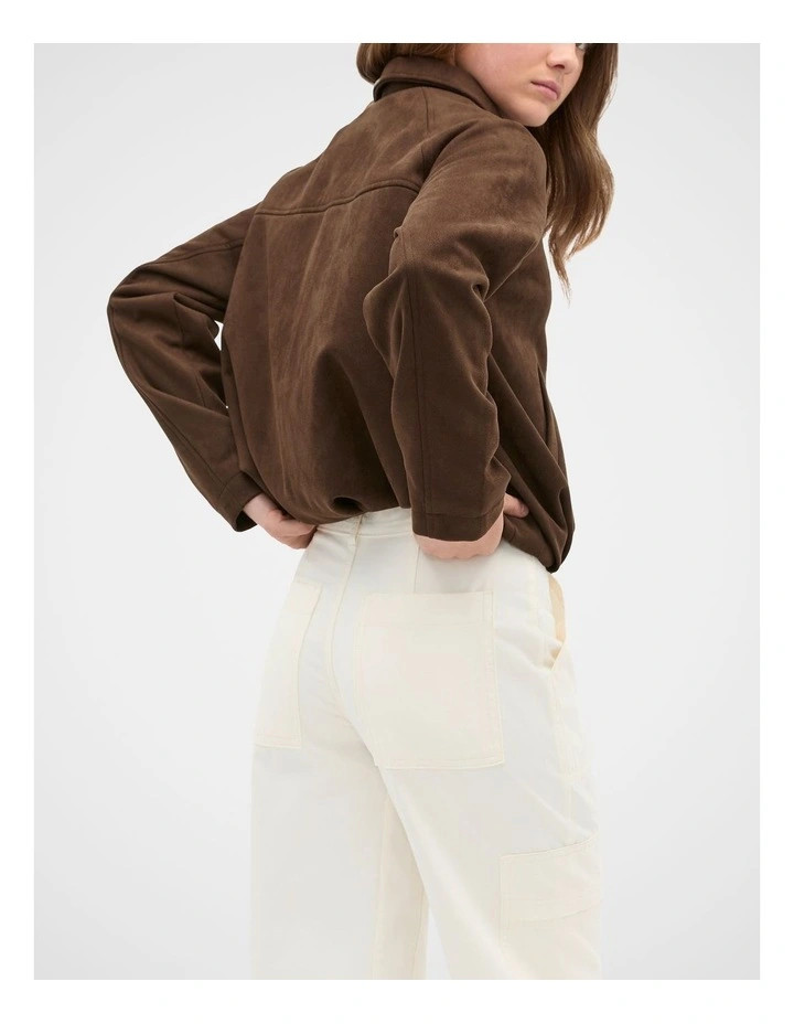Seed HeritageFaux Suede Jacket in Chocolate | Myer
