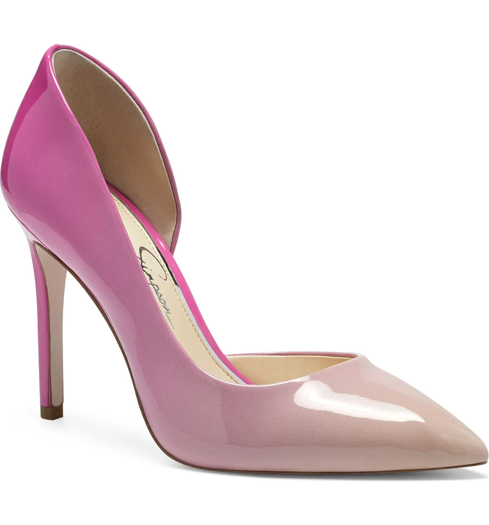 Jessica Simpson Prizma6 Zebra Stripe Half d'Orsay Pump | Nordstrom | Nordstrom