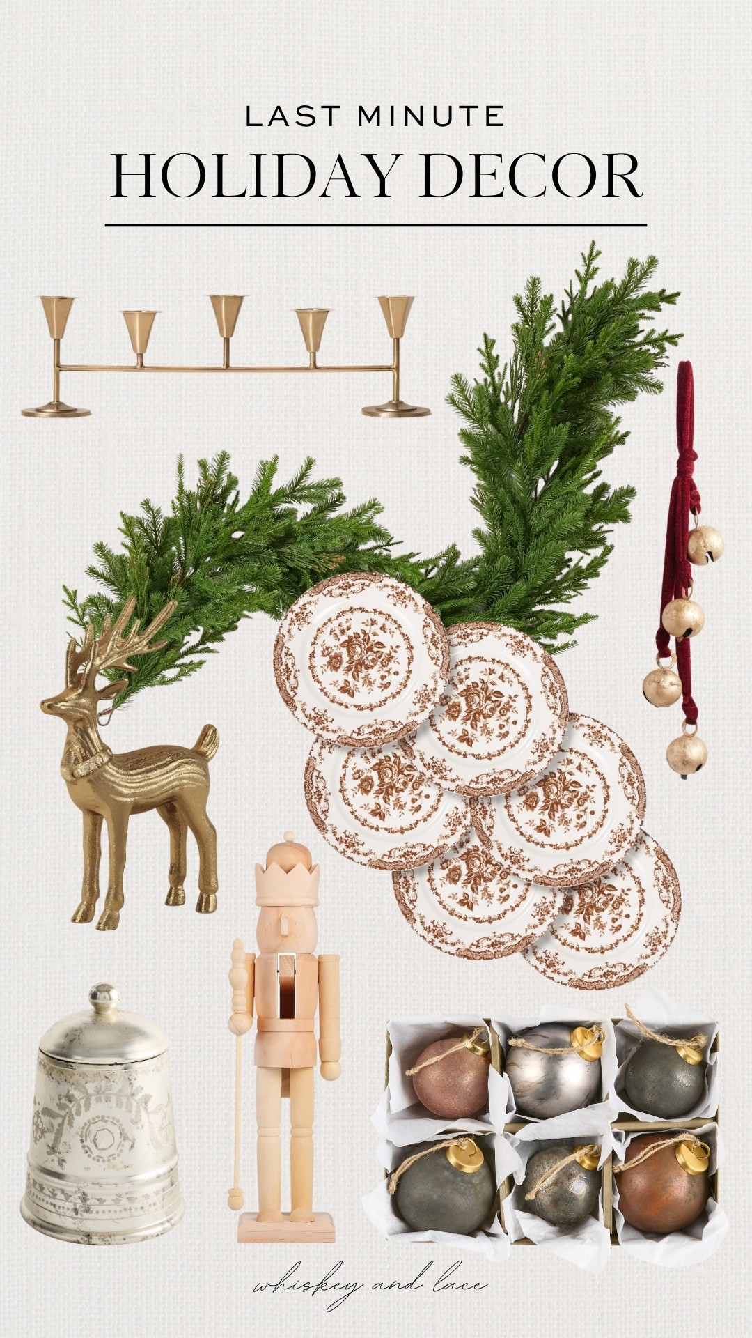 If you realized you don’t have enough holiday decor for your festive gathering, here are some favorite last minute finds that will arrive quickly! I’m obsessed with these plates and this fun silver bell candle 🔔

#LTKHome #LTKHoliday