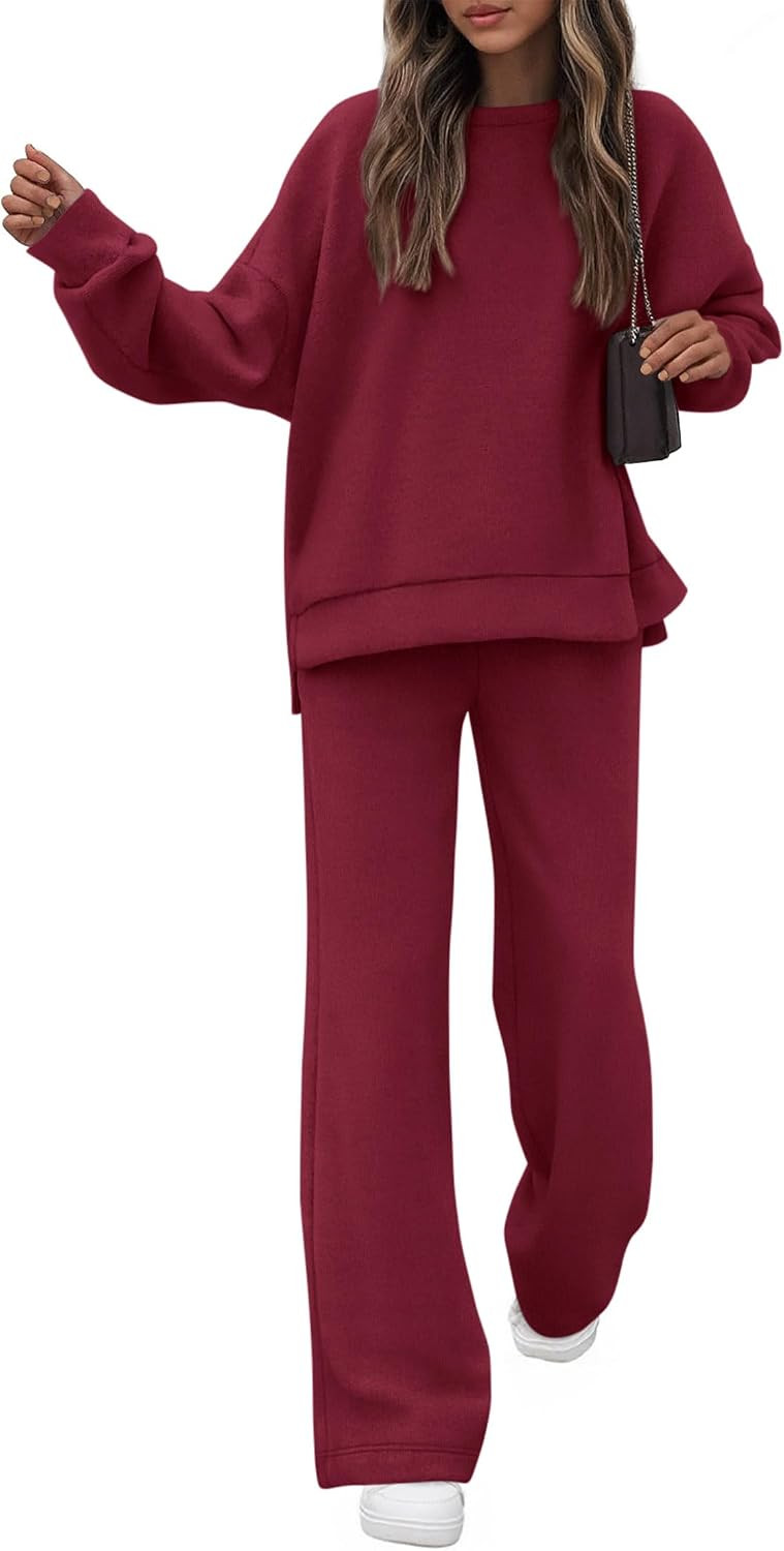 KIRUNDO Sweatsuits 2 Piece Outfit Matching Lounge Sweat Set | Amazon (US)