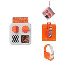 Yoto Mini Player Travel Bundle - Think Pink / With Headphones | Natural Baby Shower UK