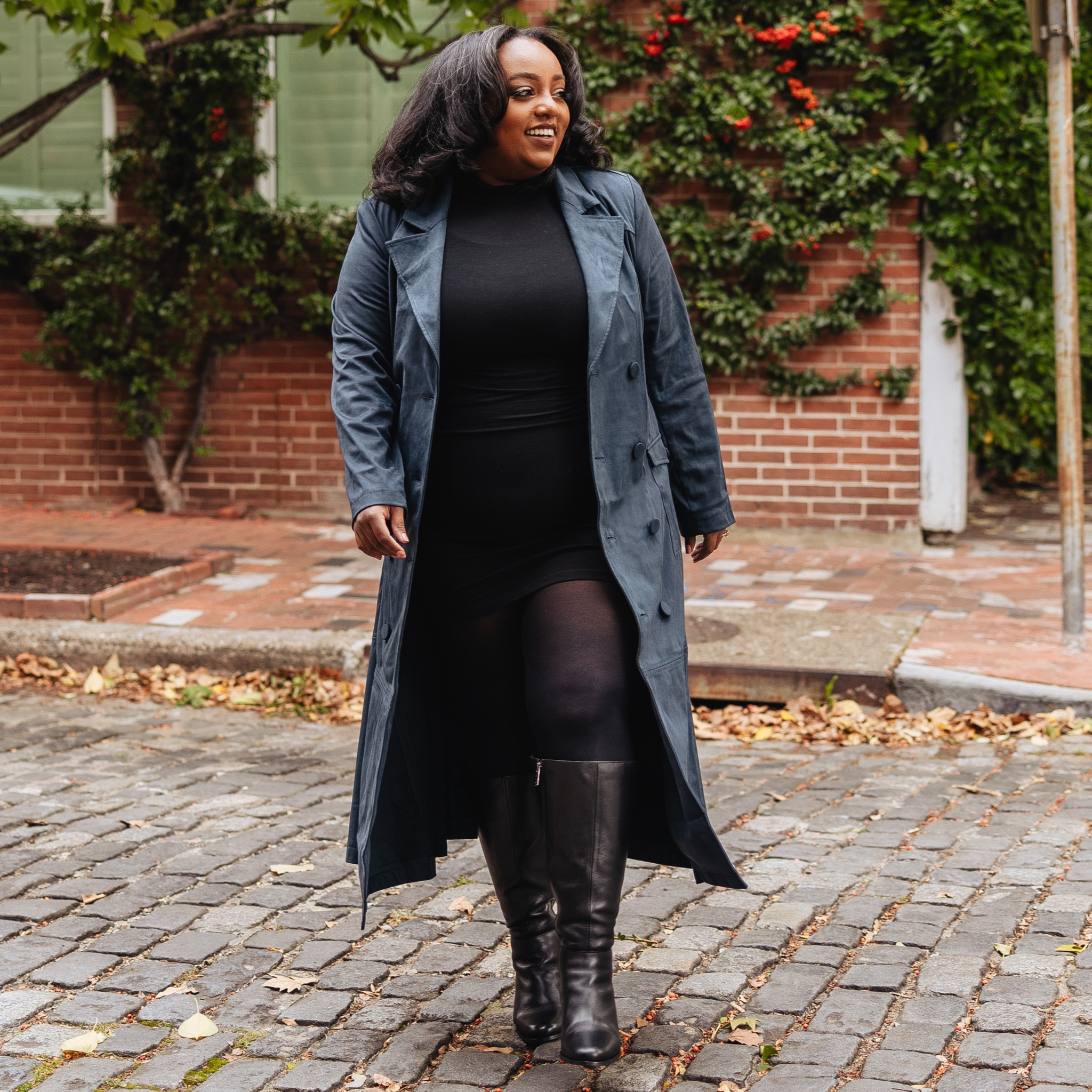 Fall Outfit - Chic and Professional- Trench Coat Dress - Black Leather Boots

#LTKstyletip #LTKplussize #LTKSeasonal