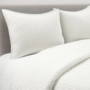 Bedding Bundle: Aubree Quilt + Diamond Clip Jacquard Duvet + Belgian Flax Linen Quilt | Lush Decor