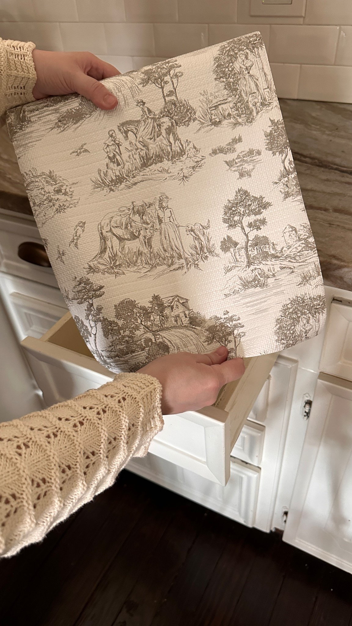 Got these toile shelf/drawer liners for the cottage kitchen. So cute! 

#LTKHome