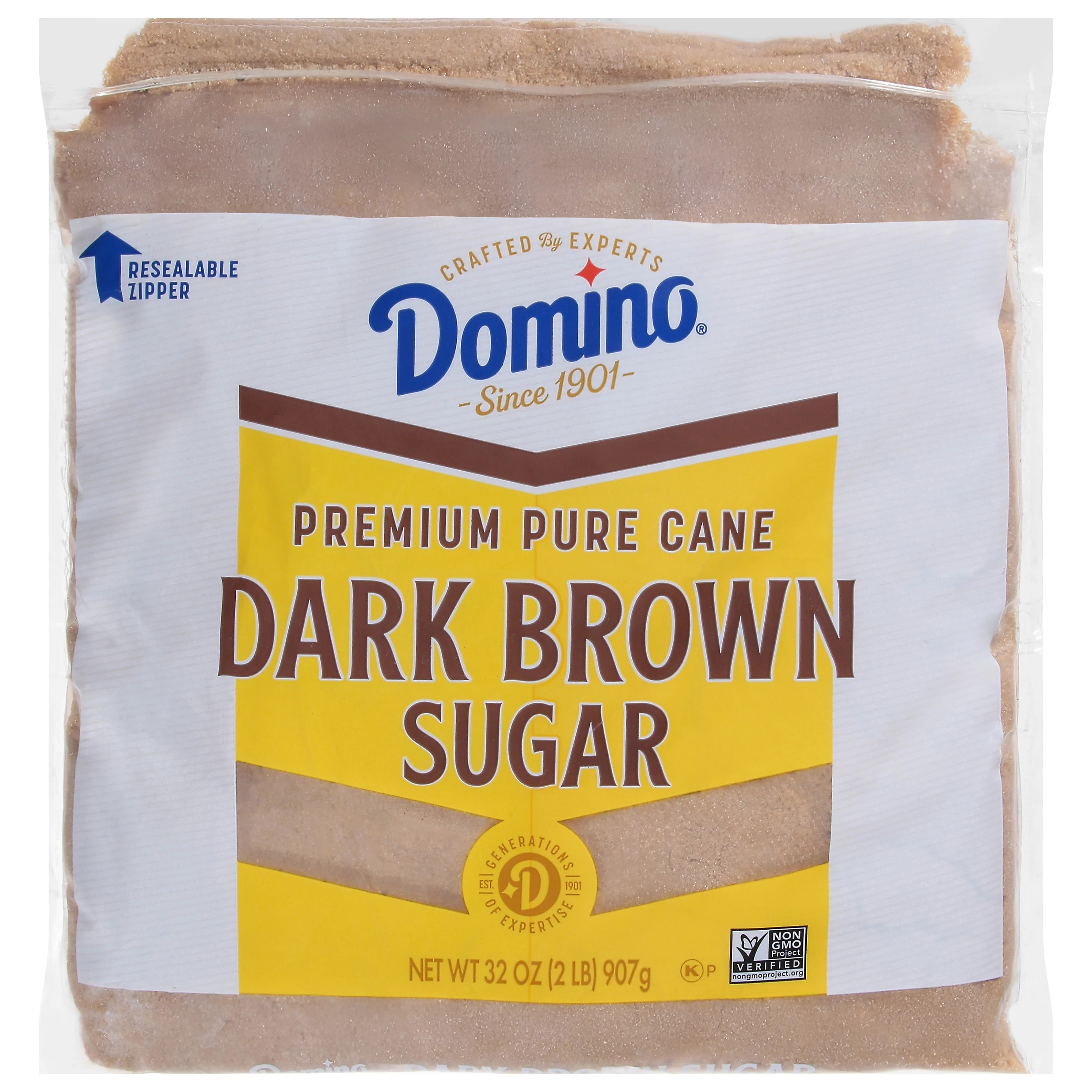Domino Premium Pure Cane Dark Brown Sugar 2lb. Zipper-pak | Walmart (US)