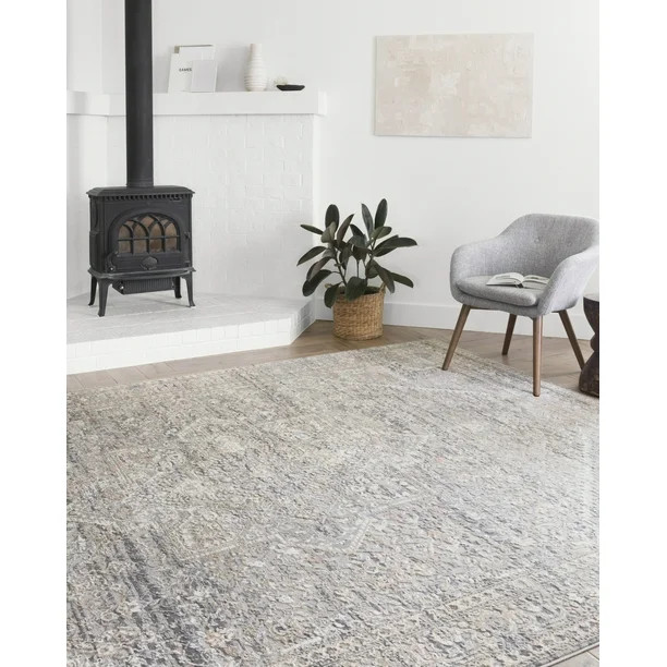 Loloi II Lucia Oriental Grey / Sunset Area Rug - Walmart.com | Walmart (US)