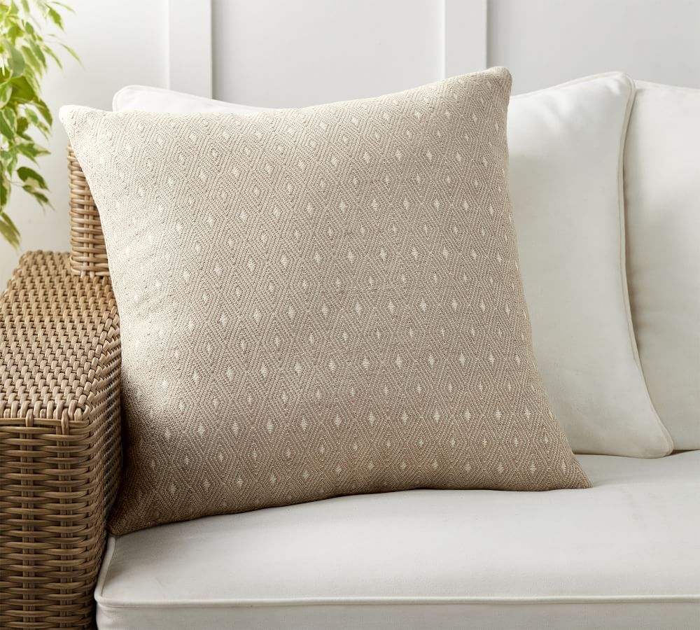 Cordellia Jacquard Indoor/Outdoor Pillow Cover | Pottery Barn (US)
