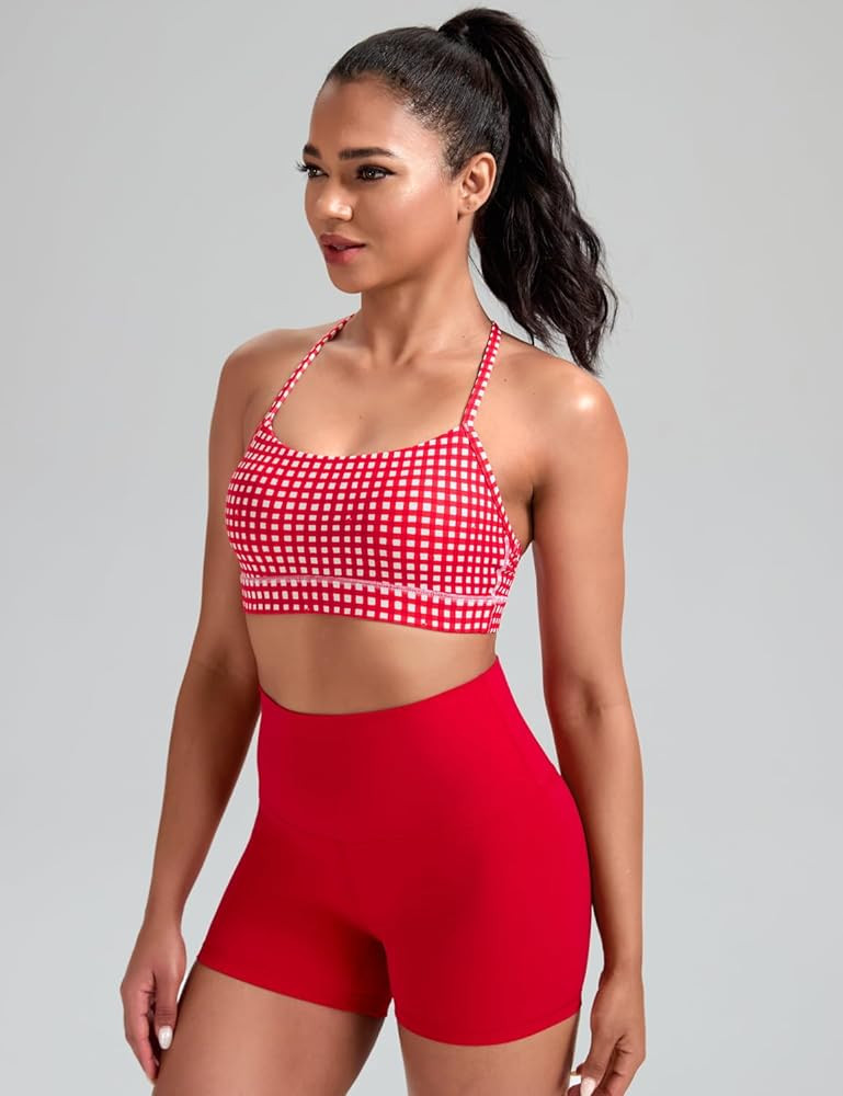 HeyNuts to Freest Womens Y Back Sports Bra, Spaghetti Strap Racerback Low Impact Workout Yoga Top... | Amazon (US)