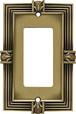 Franklin Brass 64473 Pineapple Single Decorator Wall Plate/Switch Plate/Cover, Tumbled Antique Br... | Amazon (US)