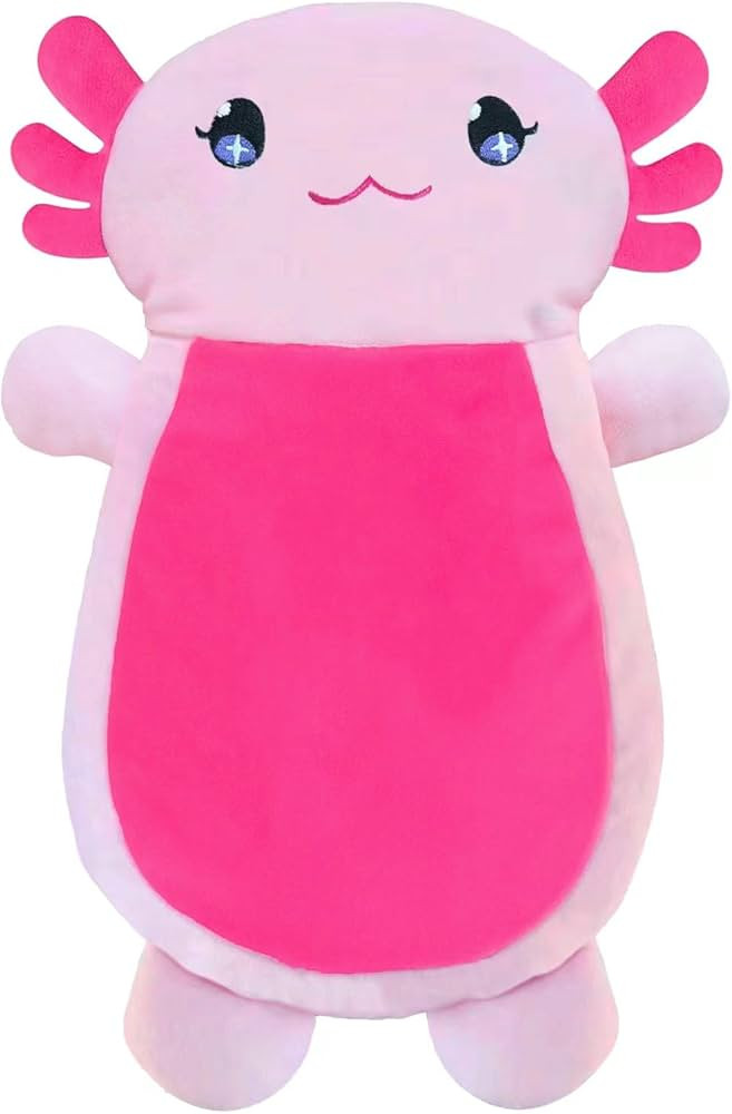 Microwave Heating Pads for Cramps & Period Pain Relief, 13" x 10" Cuddle & Cute Axolotl Microwava... | Amazon (US)