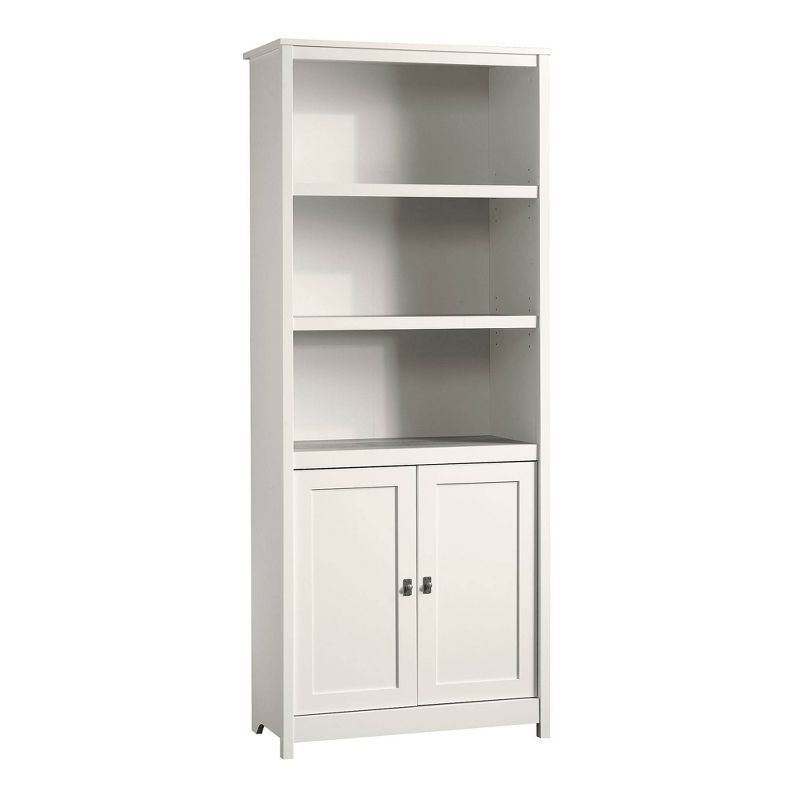 71" Cottage Road Library with Doors Soft White - Sauder | Target