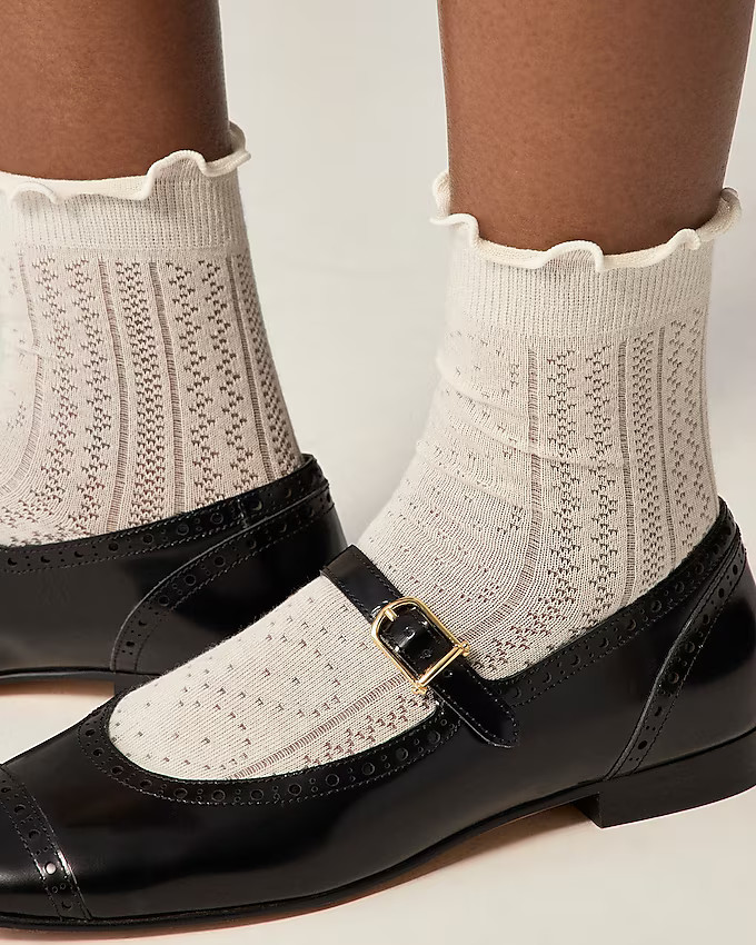 Ruffle bootie socks three-pack | J. Crew US
