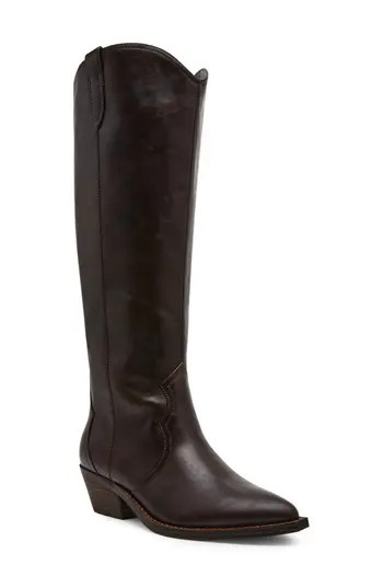 DV by Dolce Vita Kit Knee High Boot in Dark Brown Smooth at Nordstrom Rack, Size 11 Regular Calf | Nordstrom Rack