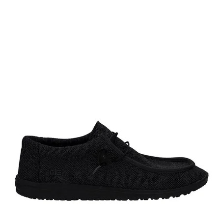 HEY DUDE Wally Sox Men/Adult shoe size Men 13 Casual 150204942 Total Black | Walmart (US)