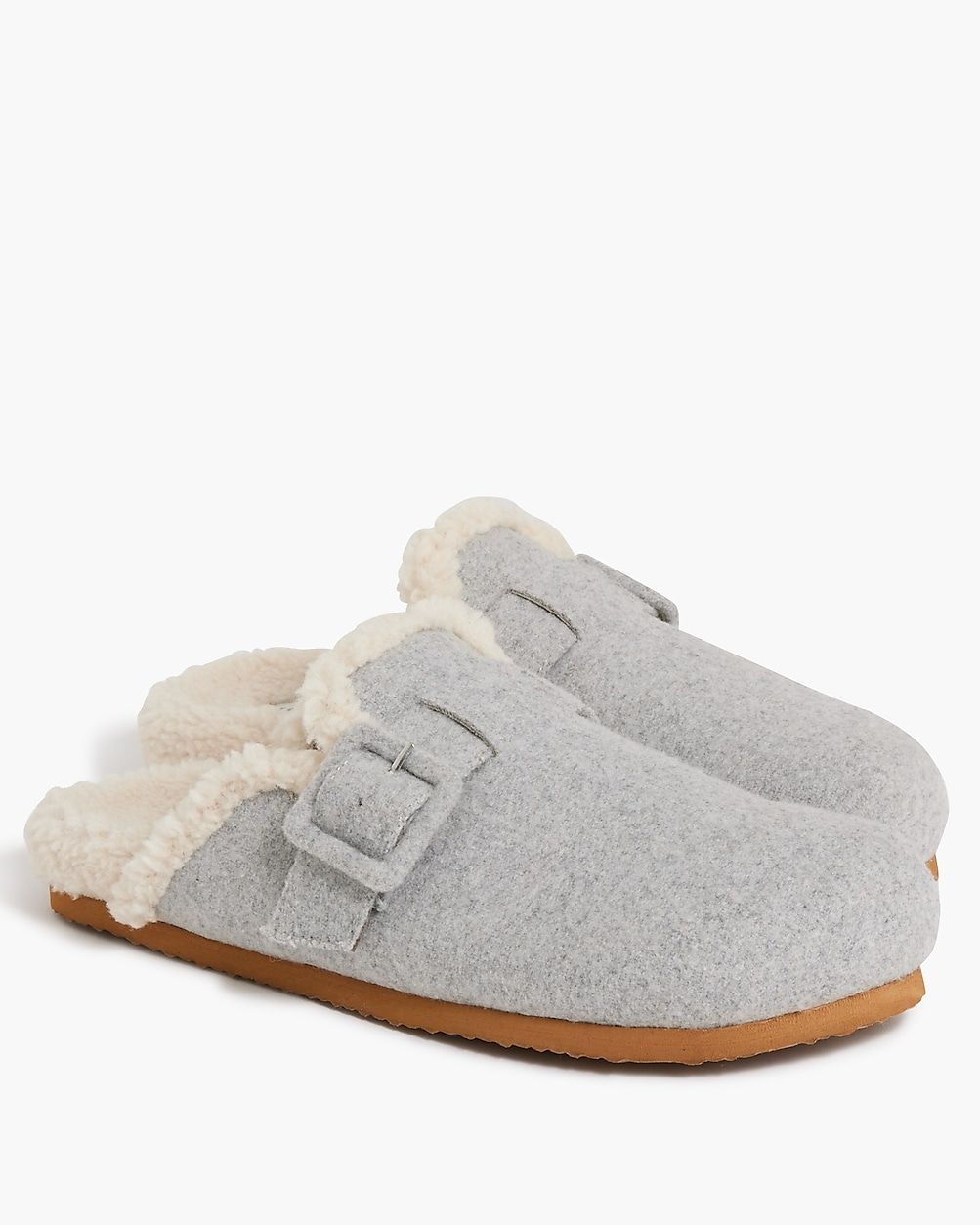 Sherpa-lined clog slippers | J.Crew Factory
