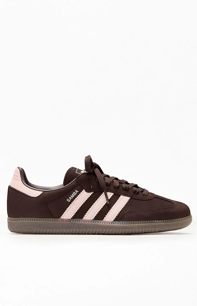 Adidas Brown & Pink Samba OG Shoes in Black/Pink - Size 9 | PacSun