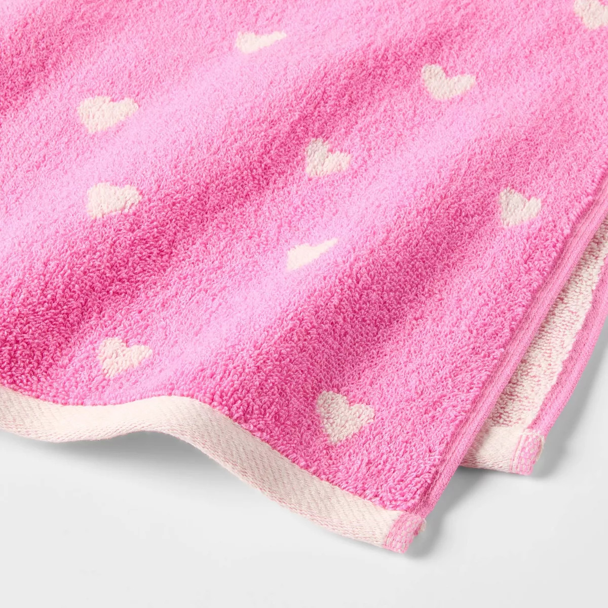 2pk Valentine's Day Mini Heart Dot Hand Towel Set - Room Essentials™ | Target