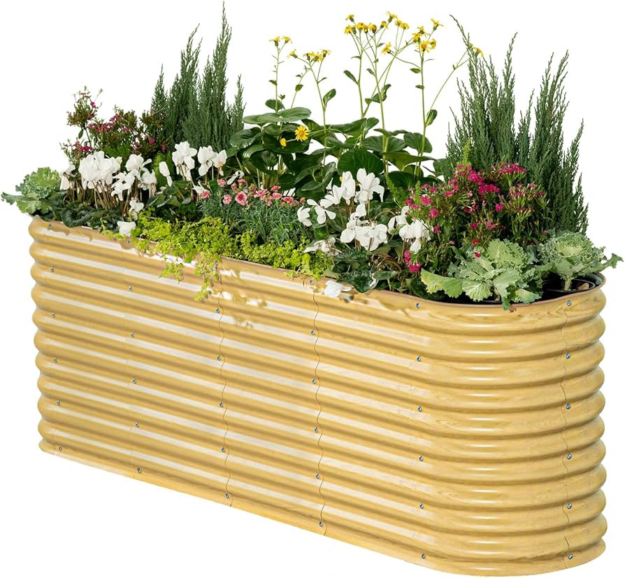 Vego garden 32" Extra Tall Raised Garden Bed Kits, 9 in 1 Modular Raised Planter Box for Vegetabl... | Amazon (US)