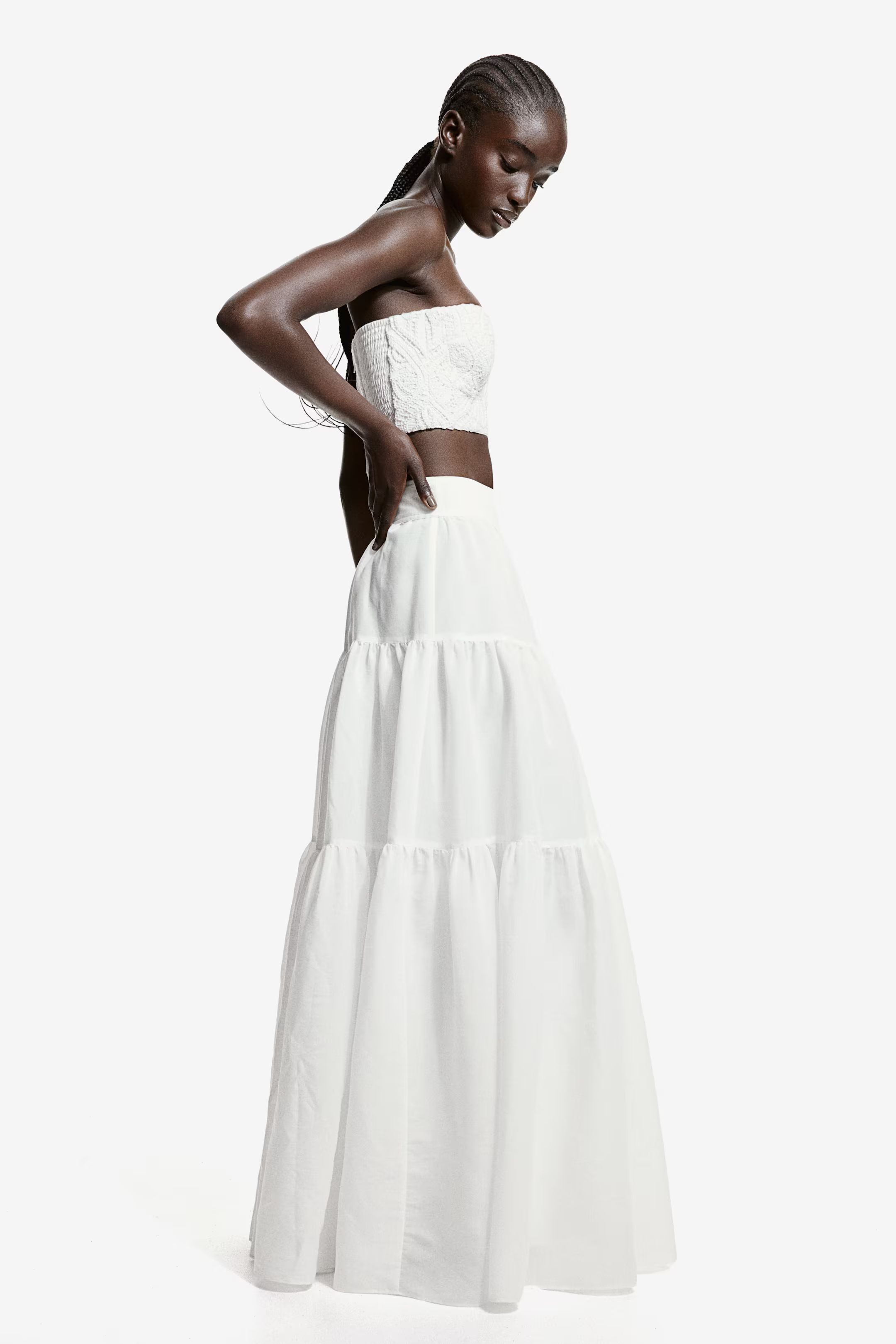 Tiered maxi skirt | H&M (UK, MY, IN, SG, PH, TW, HK)