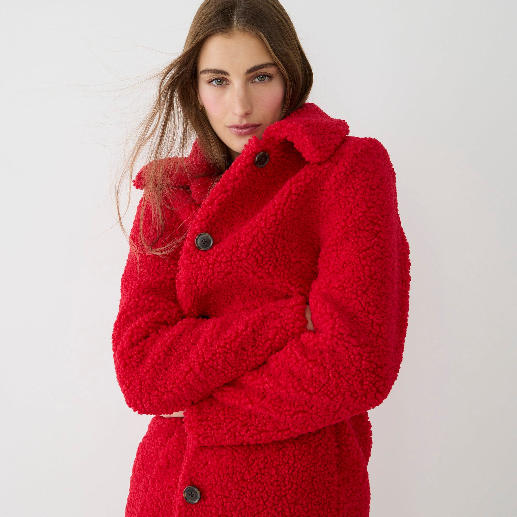 Teddy sherpa lady coat | J. Crew US