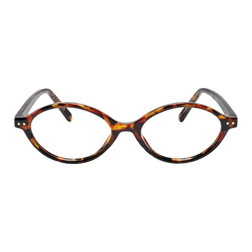 TIJN Olisa Blue Light Blocking Glasses for Women Men,Oval Small Frame Bluelight Glasses for Gaming/Computer/Screen,Tortoise | Amazon (US)