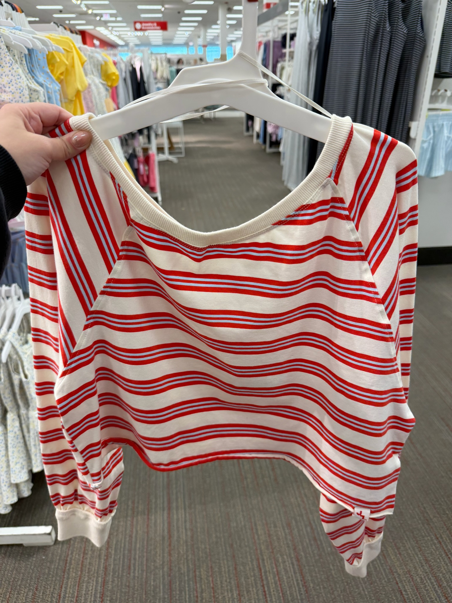 This striped JoyLab top at Target is giving sporty coastal summer in the best way ❤️ Love the off the shoulder fit! Such a cute Memorial Day weekend outfit piece too. wedding guest dress summer, summer outfits, summer dresses, country concert outfits, graduation guest outfits, date night outfits, memorial day outfit, plus size fashion, vacation outfits beach, business casual workwear
 

 #LTKgrwm #LTKootd #LTKSeasonal