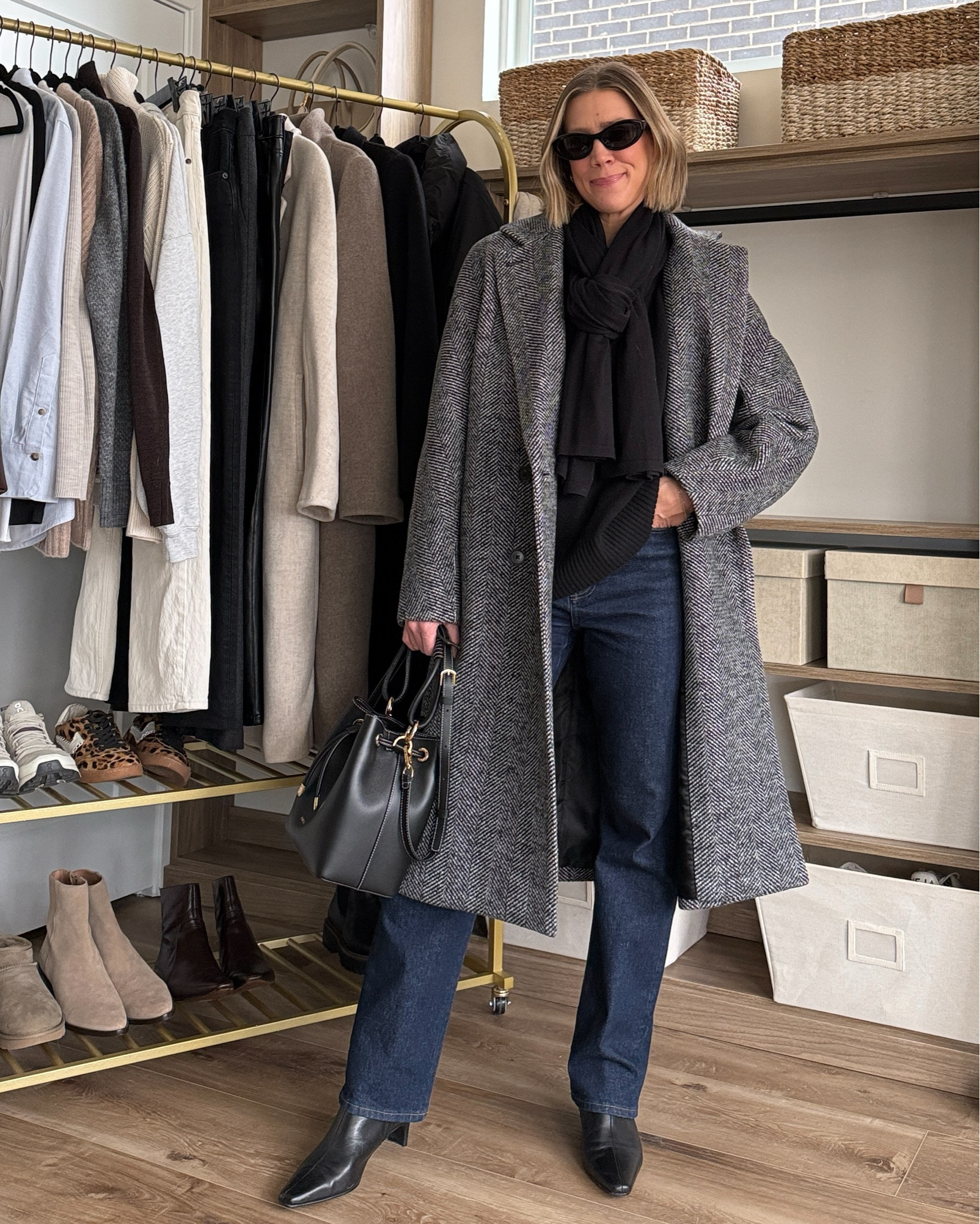 Wearing 26/regular jeans, small sweater (oversized), xxs wool coat, boots tts 

#LTKFindsUnder50 #LTKSaleAlert #LTKFindsUnder100