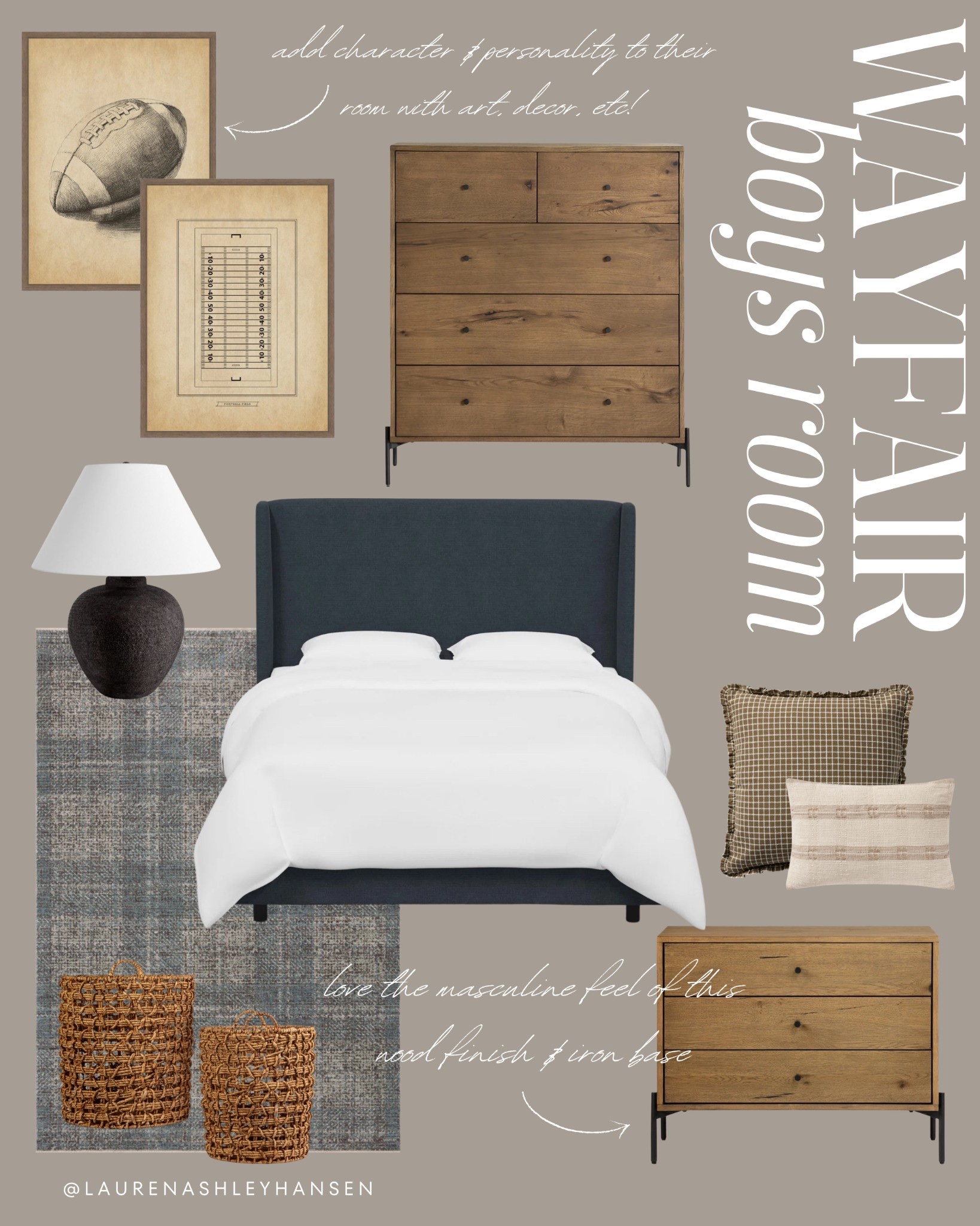 With three boys, I constantly have boy bedroom ideas on the brain! I love all of these transitional pieces that can grow with them. Change out the art and decorative accents to reflect their personality and interests. 

#LTKKids #LTKHome