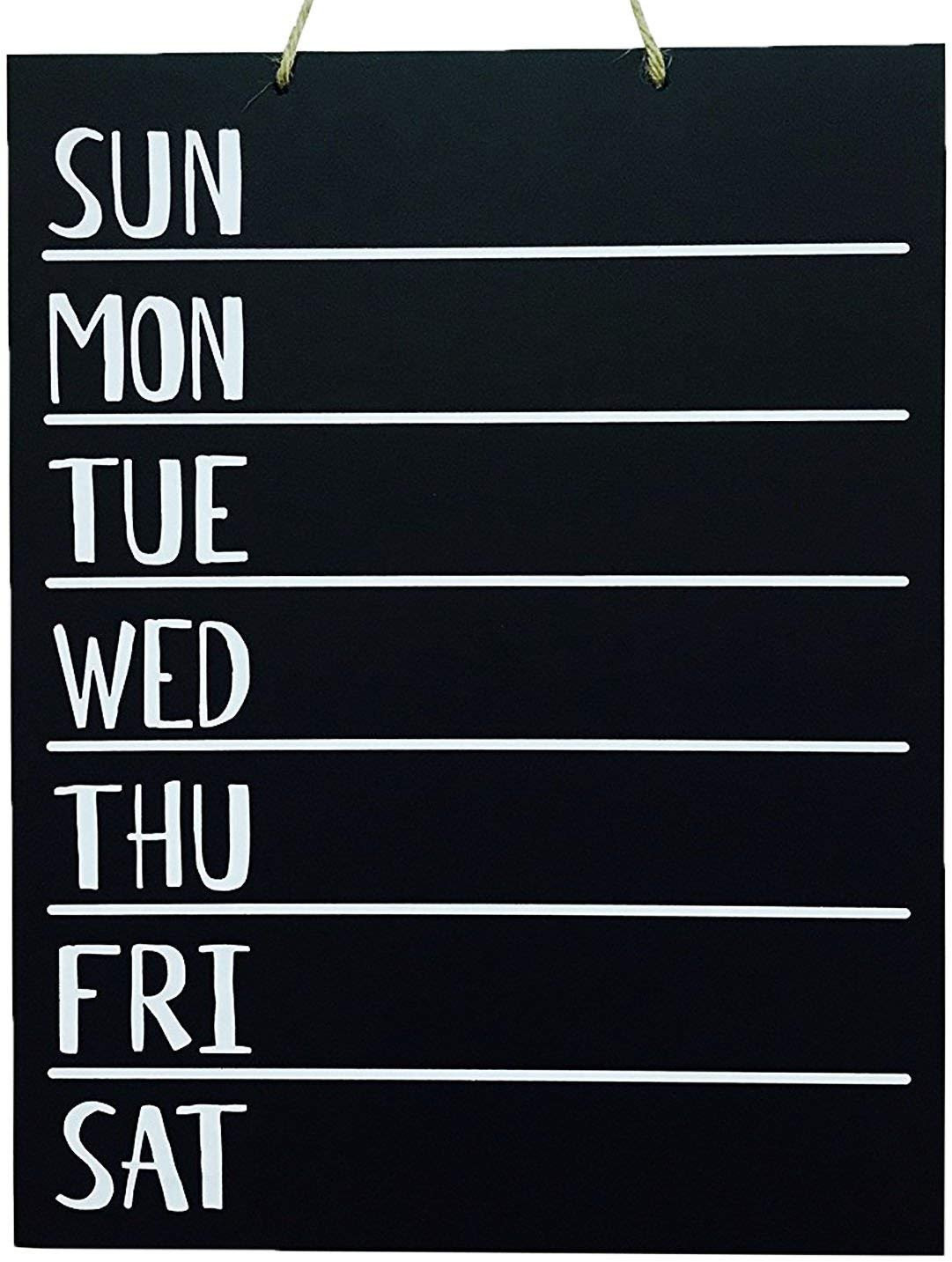 JennyGems - Menu Board- Wooden Chalkboard - Weekly Menu Meal Planner - Chore Board - Kitchen To D... | Walmart (US)