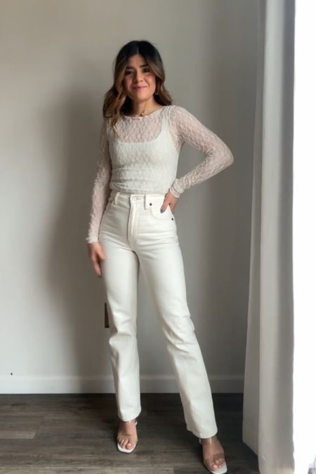 Take 25% off my top and jeans! These cream jeans are gorgeous and fit so well! I’m wearing size 24 short, they run tts .

#LTKsalealert #LTKunder100 #LTKSale