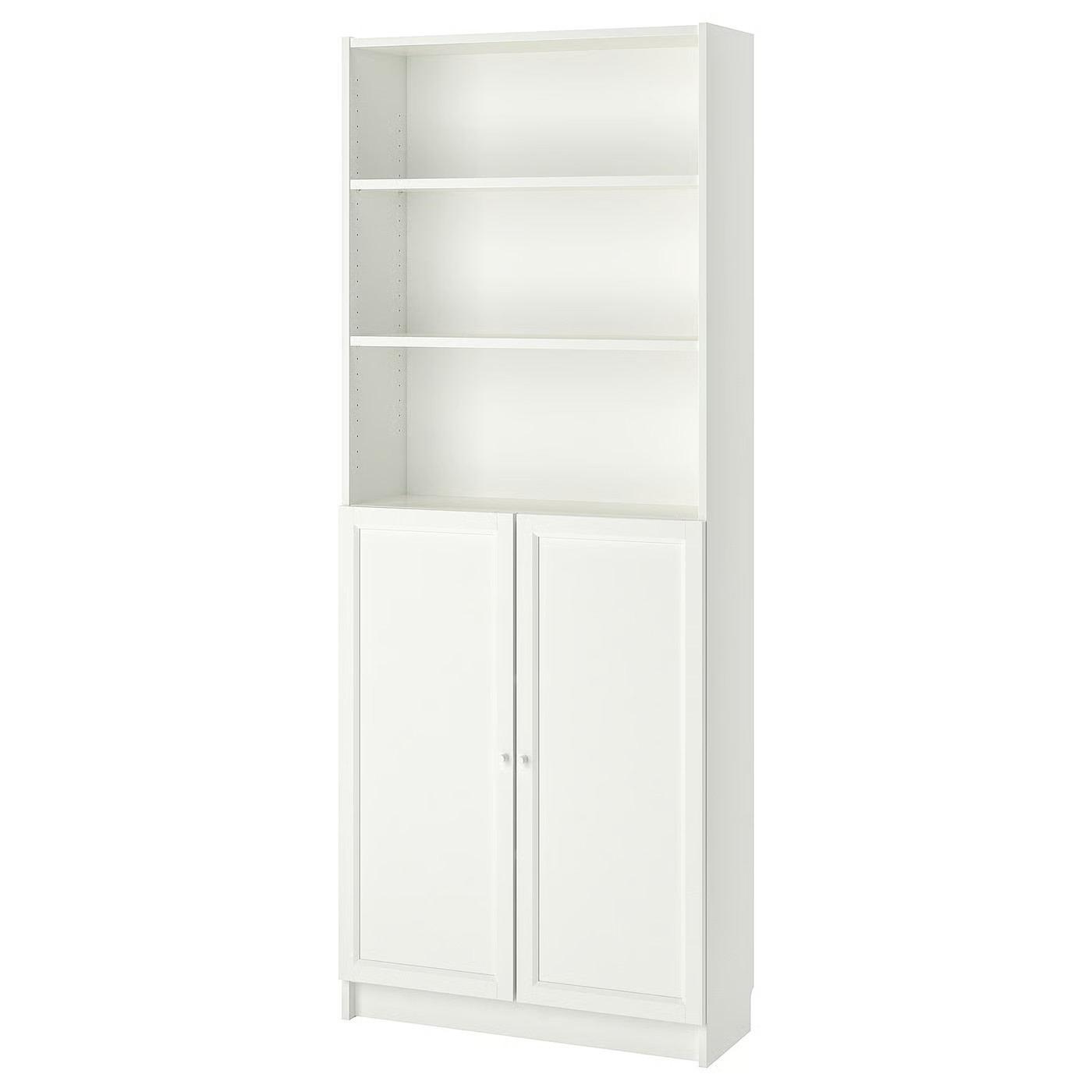 IKEA BILLY bookcase with doors, white, 31 1/2x11 3/4x79 1/2 | IKEA US