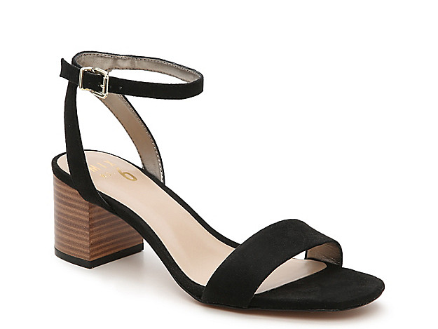 Mix No. 6 Eluned Sandal - Women's - Black Faux Suede | DSW