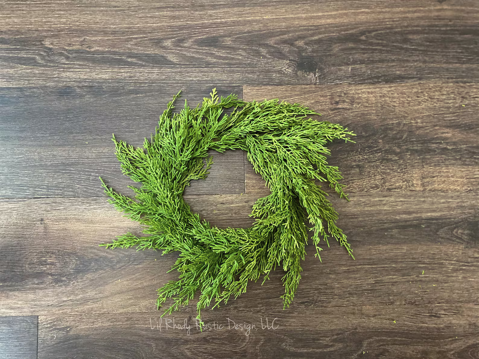 Cedar 6" Realistic Faux Candle Ring, Winter, Christmas Candle Ring - Etsy | Etsy (US)