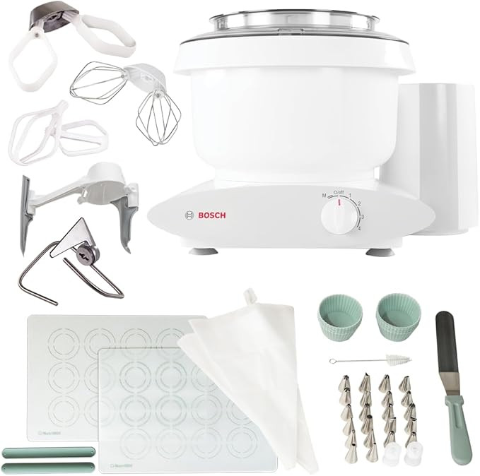 Bosch Universal Plus Stand Mixer with NutriMill Baker's Pack Accessory Bundle including Bowl Scra... | Amazon (US)