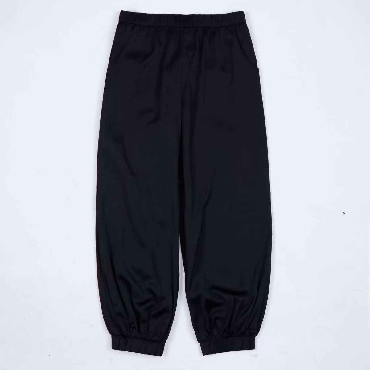 Owillo® Girls' Satin Parachute Pants - Black | Target