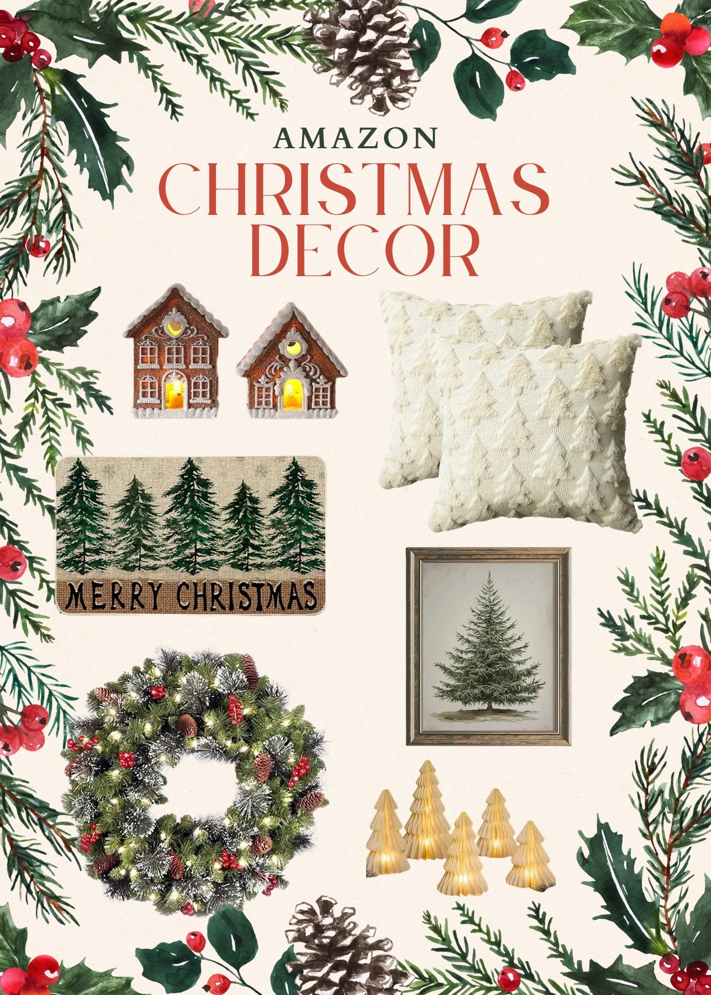 Amazon Christmas Decor🎄❄️

#LTKSeasonal #LTKHome #LTKHoliday