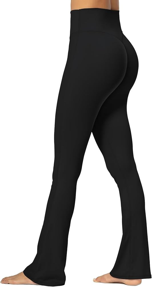 Sunzel No Front Seam Mini Flare Leggings for Women, Invisible Butt Scrunch Flared Yoga Pants with... | Amazon (US)