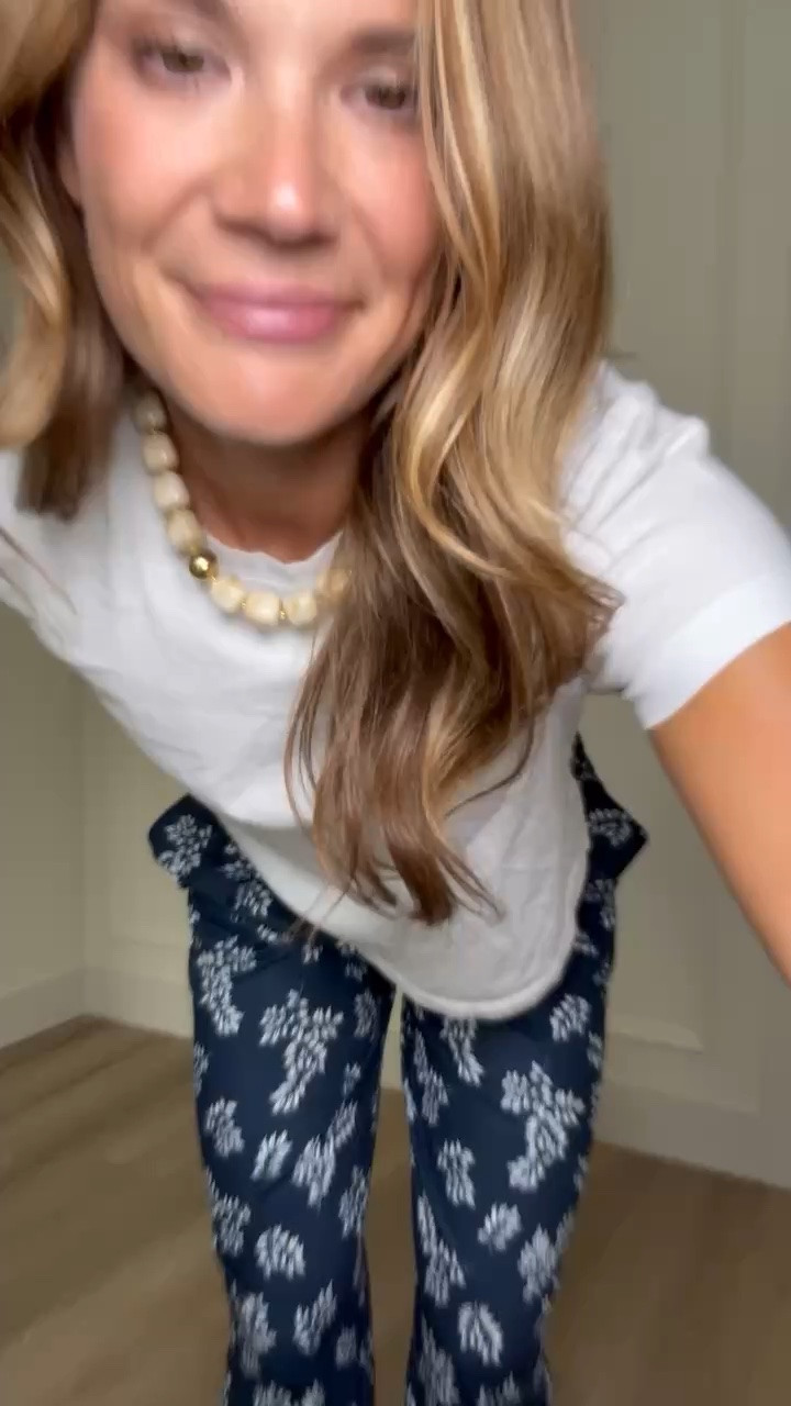 These printed wide leg pants are lightweight, comfortable, and actually long enough for tall girls. Paired with a simple white tee, they’re an easy outfit for vacation, weekends, or any day you want to be comfortable without sacrificing style.

Size M

Tall girl outfits, Printed wide leg pants, Long inseam pants, White T-shirt outfit, Tall friendly clothing, Casual summer outfit, Vacation outfit, Everyday style, Comfortable fashion, 6 foot style, Resort wear, StangandCo

#LTKootd #LTKSeasonal #LTKTall