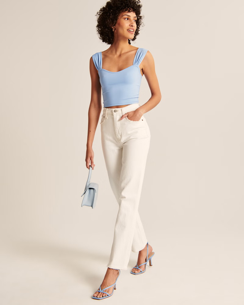 Seamless Fabric Sweetheart Top | Abercrombie & Fitch (US)