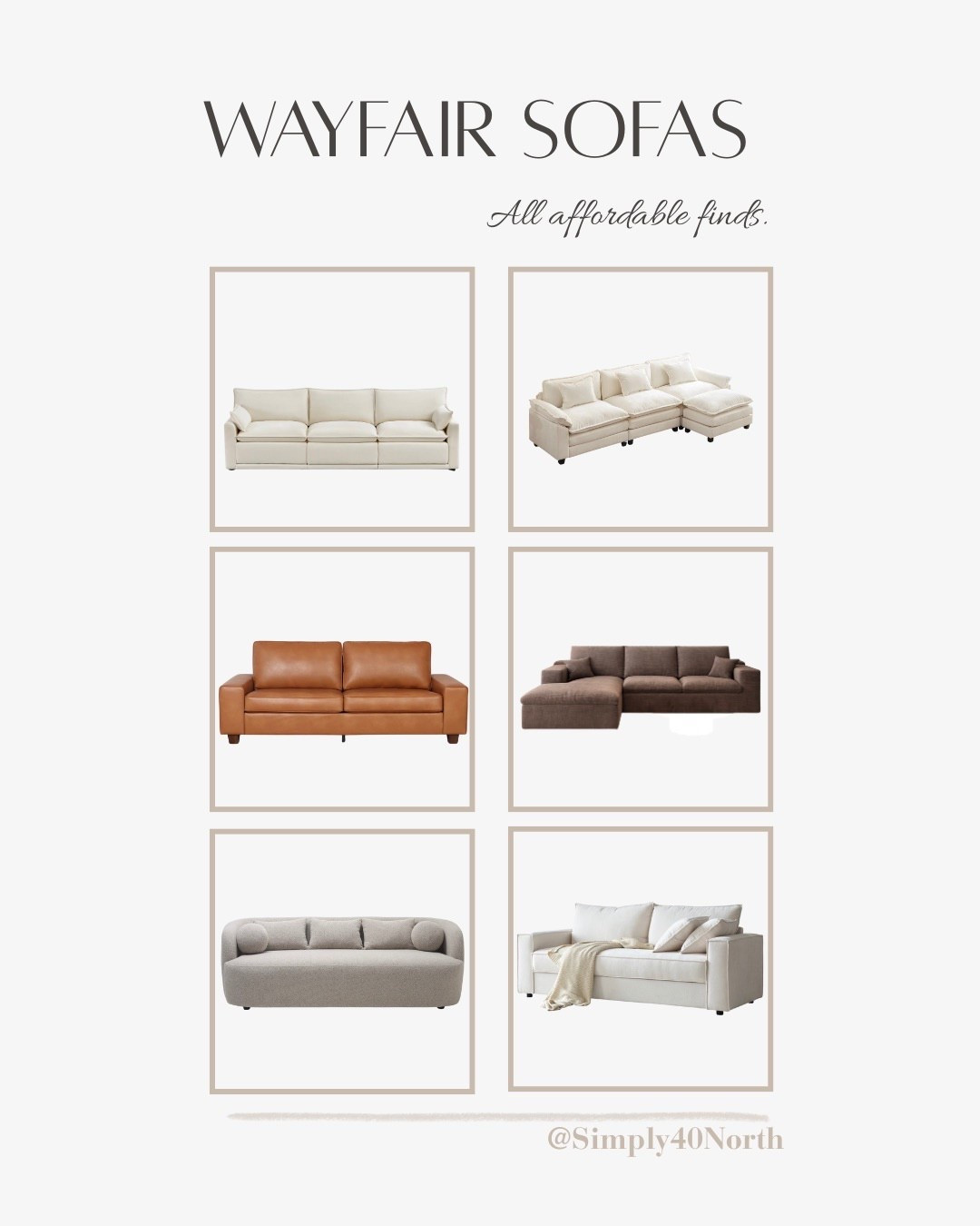 My favorite sofas from Wayfair!  All affordable and I love them all!

#LTKHome