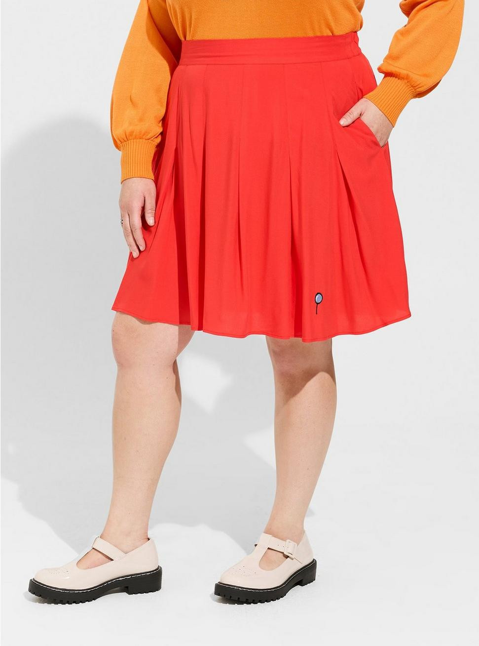 Warner Bros Velma Mini Pleated Skirt | Torrid (US & Canada)