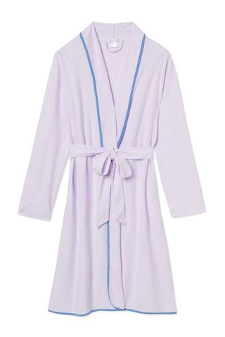 Pima Robe in Lavender Fields | LAKE Pajamas