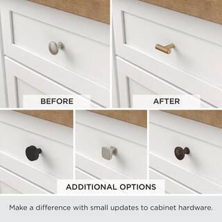 Caitlin 1-1/2 in. (38mm) Satin Nickel Round Cabinet Knob | The Home Depot