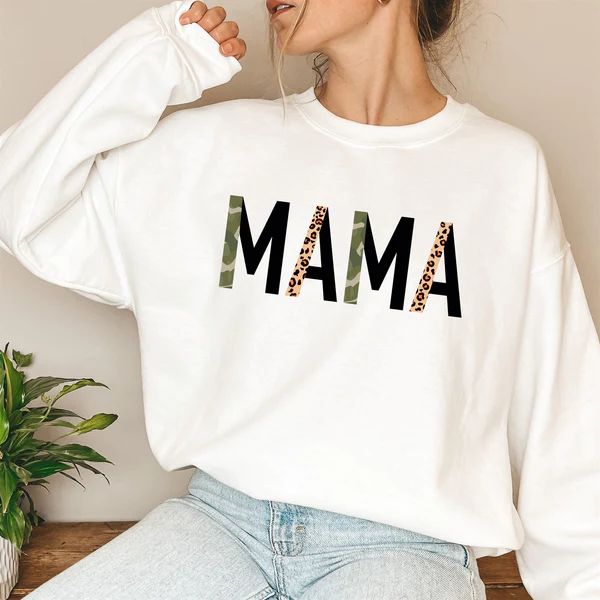 Camo Mama Crew Sweatshirt | Limeberry Designs