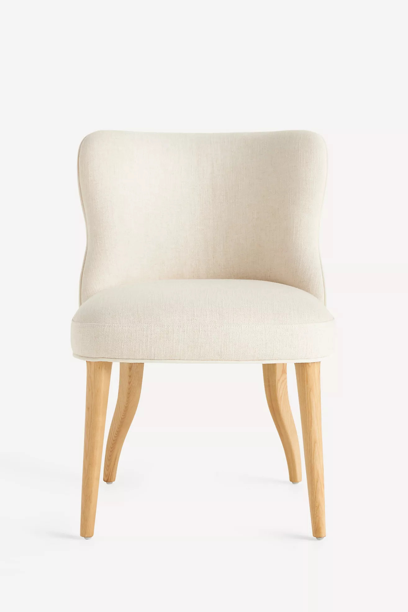 Meryl Linen Ash Dining Chair | Anthropologie (US)