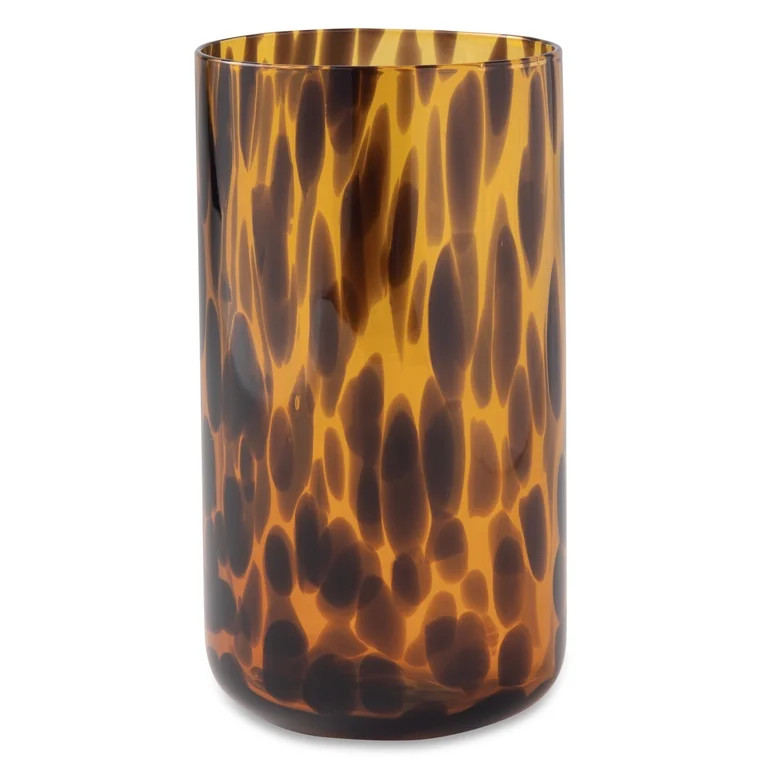 (2 pack) Thyme & Table 20 fl oz Brown Tortoise Drinking Glass | Walmart (US)