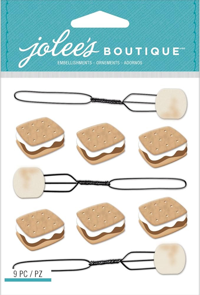 Jolee's Boutique Dimensional Stickers, S'Mores Repeats | Amazon (US)
